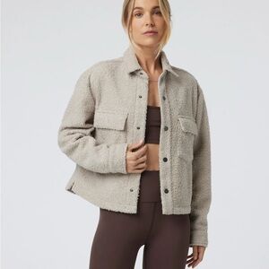 Vuori Women's Tan Teddy Jacket